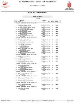 Cto Madrid Veteranos - Control FAM