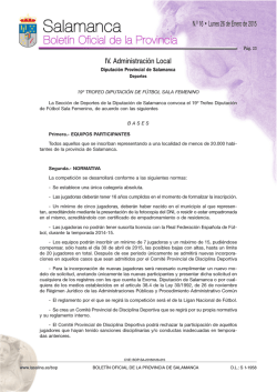 Bases - Diputaci&oacute;n de Salamanca