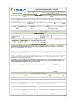 FORMATO DE CONOCIMIENTO DEL ASOCIADO