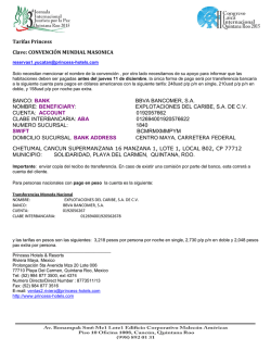 Tarifas de Hotel Princess