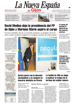 David Medina deja la presidencia del PP de