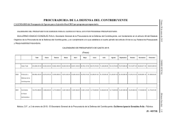 PROCURADURIA DE LA DEFENSA DEL CONTRIBUYENTE
