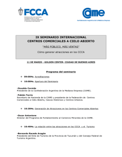 ix seminario internacional centros comerciales a