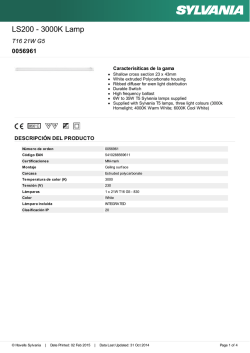 Hoja de datos - Havells Sylvania