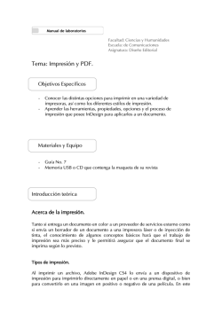 Tema: Impresi&oacute;n y PDF.