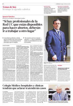 &ldquo;Si hay profesionales de la Red UC que est&aacute;n