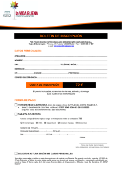 Inscripciones - Congresos del Bienestar