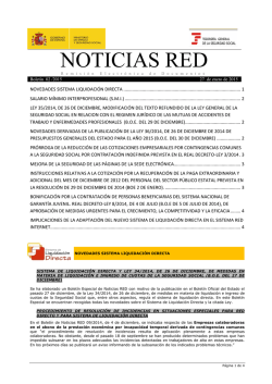 NOTICIAS RED - Seguridad Social