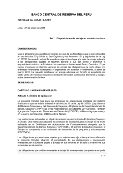 Circular 005-2015-BCRP - Banco Central de Reserva del Per&uacute;