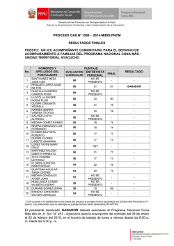 INFORME N&ordm;0171-2009
