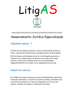 Asesoramiento Jur&iacute;dico Especializado