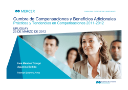 Conozca la presentaci&oacute;n - Cumbre de Compensaciones