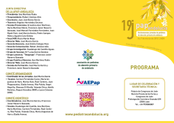 Programa Definitivo - Asociaci&oacute;n de Pediatras de Atenci&oacute;n Primaria
