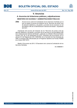 Anuncio 2562 del BOE n&uacute;m. 25 de 2015