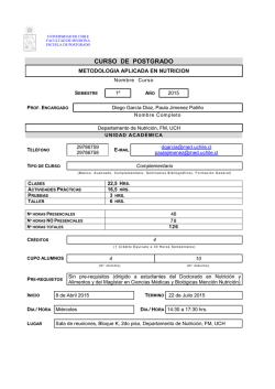 CC Metodolog&iacute;a Aplicada en Nutrici&oacute;n