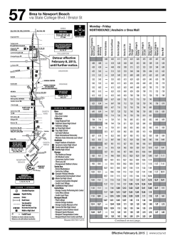 57 Brea to Newport Beach via State College Blvd / Bristol St