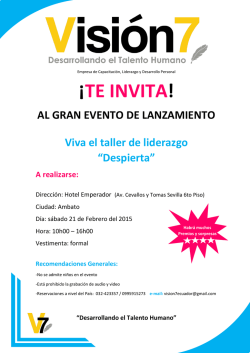 &iexcl;TE INVITA!