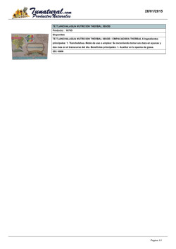 TE TLANCHALAGUA NUTRICION THERBAL 36SOB Producto