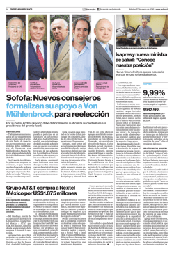 Sofofa: Nuevos consejeros formalizan su apoyo a Von