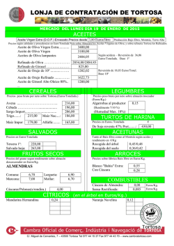 LONJA DE CONTRATACI&Oacute;N DE TORTOSA