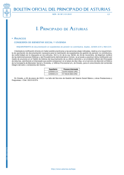Bolet&iacute;n Oficial del Principado de Asturias