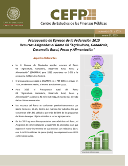 PEF 2015. Recursos Asignados al Ramo 08