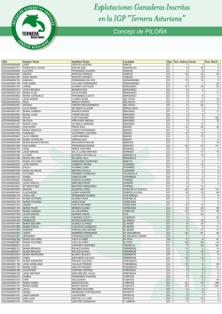 Concejo de PILO&Ntilde;A - Ternera Asturiana