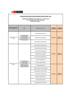 resultados: aptos para la entrevista personal