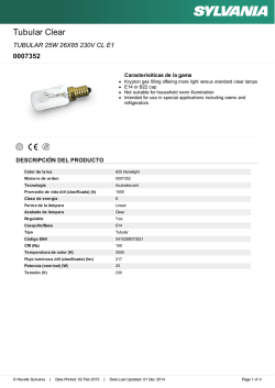 TUBULAR 25W 26X85 230V CL E1