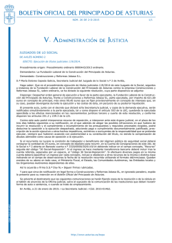 Bolet&iacute;n Oficial del Principado de Asturias