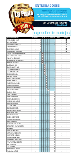APELLIDO Y NOMBRE REUNIONES 1&deg; 2&deg; 3&deg; 4&deg; 5&deg; 6&deg; o m&aacute;s S.P.C
