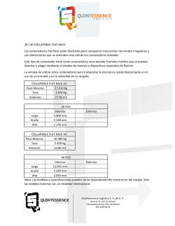 20 / 40 COLLAPSIBLE FLAT RACK Los contenedores Flat Rack est&aacute;n