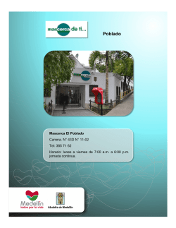 Consulta aqu&iacute; la Gu&iacute;a de servicios de Mascerca El Poblado