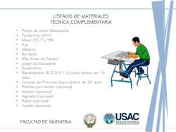 Listado de Materiales 2015