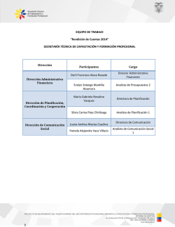 Equipo de trabajo - Secretar&iacute;a T&eacute;cnica de Capacitaci&oacute;n y Formaci&oacute;n