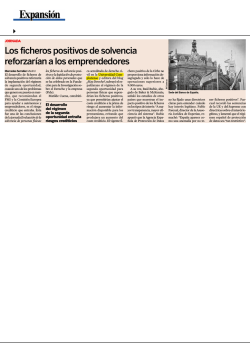 Los ficheros positivos de solvencia reforzar&iacute;an a los emprendedores