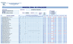 REGISTRO FINAL DE EVALUACION