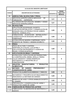 Clasificador de Actividades Economicas