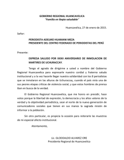 Familia en llaqta saludable - Gobierno Regional de Huancavelica
