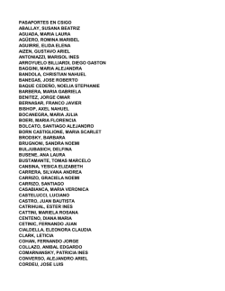 PASAPORTES AL 28 DE ENERO