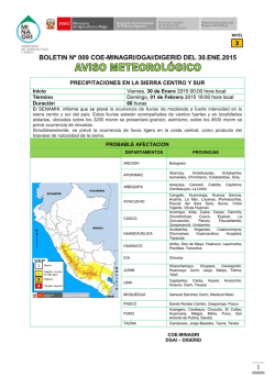 SERVICIO NACIONAL DE METEOROLOG&Iacute;A E HIDROLOGIA