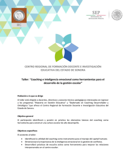 Coaching e inteligencia emocion