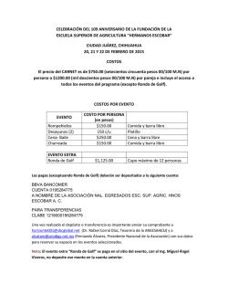 Costos - ANEESAHE Secci&oacute;n Ju&aacute;rez