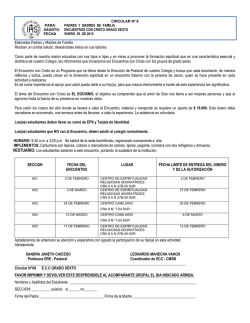 Cirdular No. 8 - Encuentros Con Cristo - Sexto