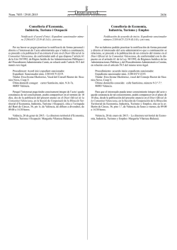 (E-I.O.). - Diari Oficial de la Comunitat Valenciana