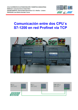 Comunicaci&oacute;n entre dos CPU&acute;s S7