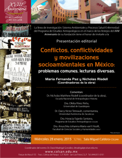 Conflictos, conflictividades y movilizaciones socioambientales en