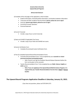 input and print version - Sonoma State University