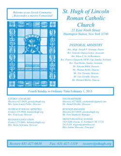 Bulletin - St. Hugh of Lincoln