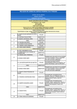 Lista Completa - Tribunal Regional Federal da 2&ordf; Regi&atilde;o